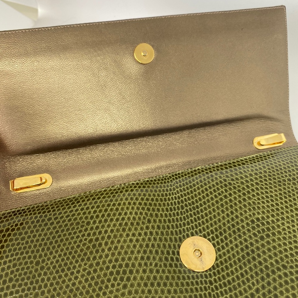 Darby Scott Exotic Green Lizard Gem Handbag - Picture 3 of 9